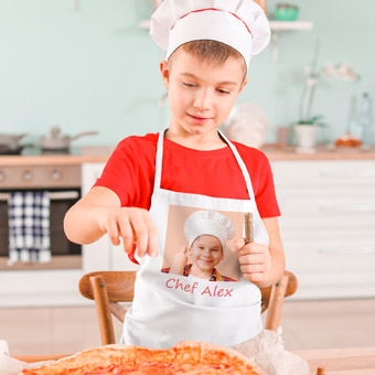 Tablier Personnalisé Pour Enfants Avec Toque De Chef – Nom Et Motif Au Choix – Pour Cuisine, Peinture Et Activités Créatives