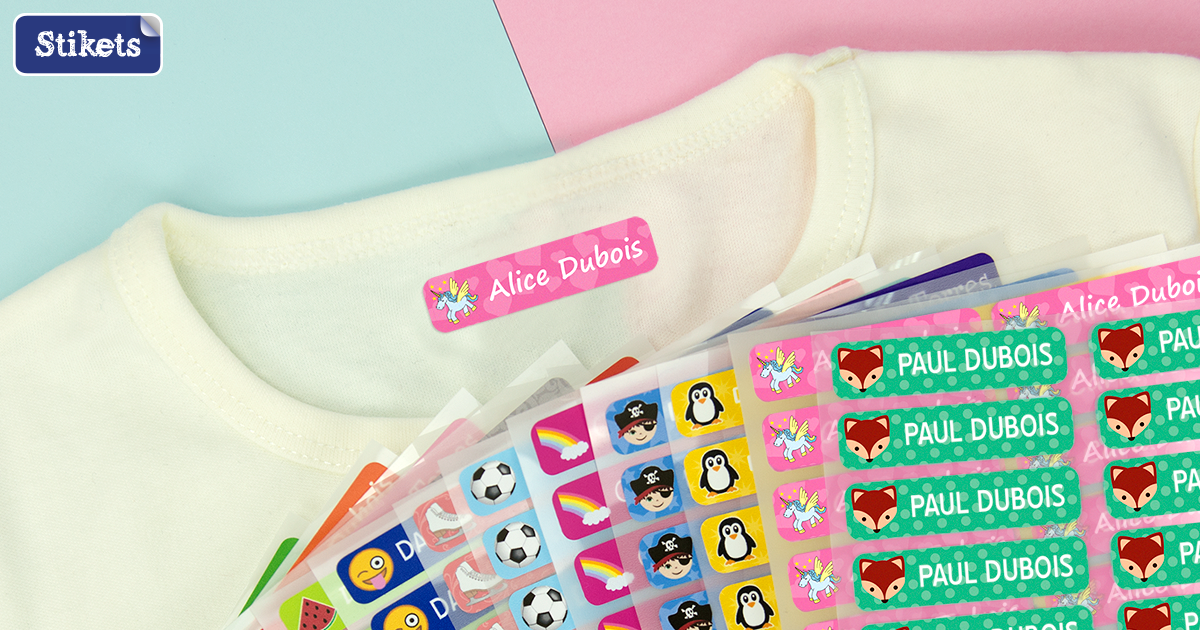 Tampon prénom à encre textile pour marquer les vêtements des enfants ou des  grands – My life