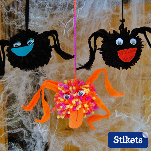 Araignées Halloween Stikets