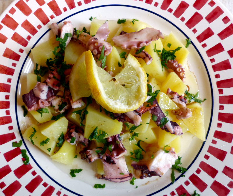 2 salade de poulpe aux pommes de terre